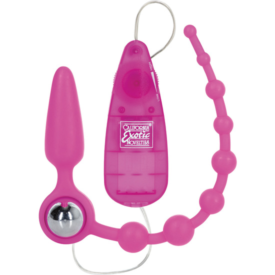 Booty Call Booty Double Dare Balles Anal En Silicone Rose