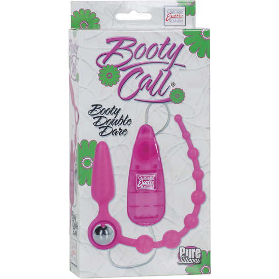 BOOTY CALL BOOTY DOUBLE DARE BALLES ANAL EN SILICONE ROSE