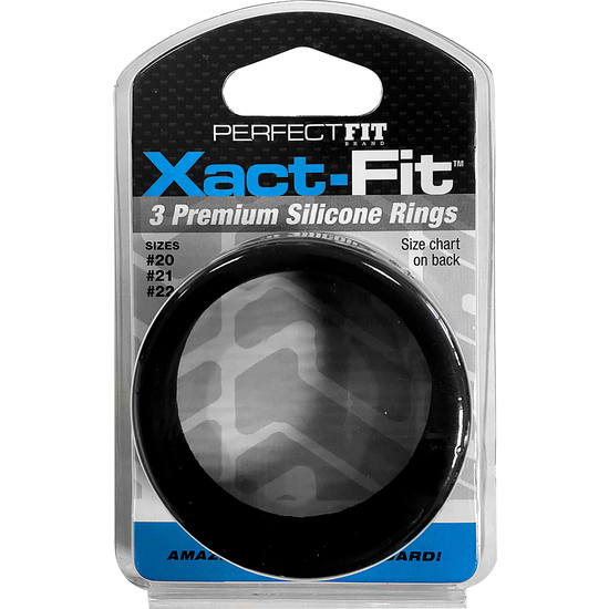 Xact Fit Kit 3 Anneaux Silicone - 5 Cm, 5.3 Cm Et 5.5 Cm