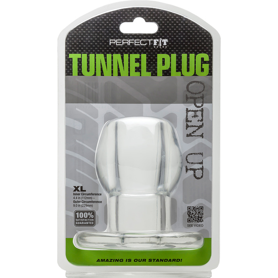 PERFECT FIT PLUG TUNNEL SILICONE TRANSPARENT XL