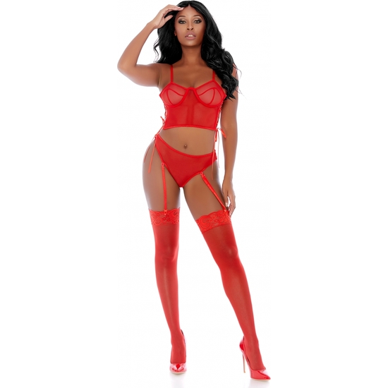 RING ME UP ENSEMBLE BUSTIE ROUGE
