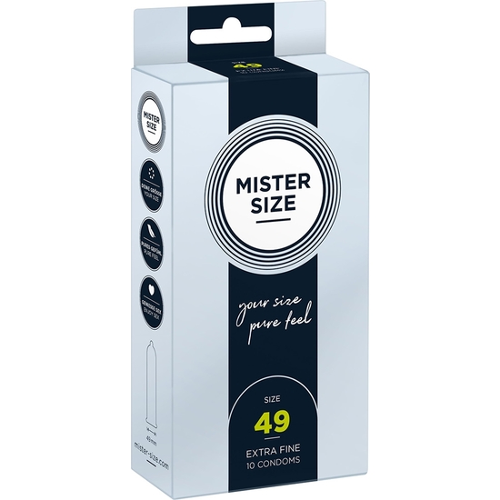MISTER TAILLE 49 (PAQUET DE 10) - EXTRA FIN MISTER SIZE