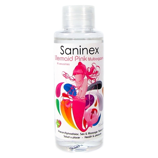 SANINEX MERMAID PINK MULTIORGASMIC - HUILE SEXE & MASSAGE 100ML
