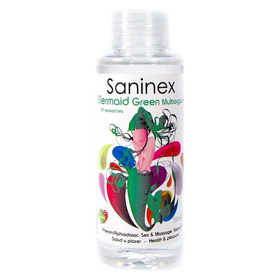 SANINEX MERMAID GREEN MULTIORGASMIC - HUILE SEXE & MASSAGE 100ML