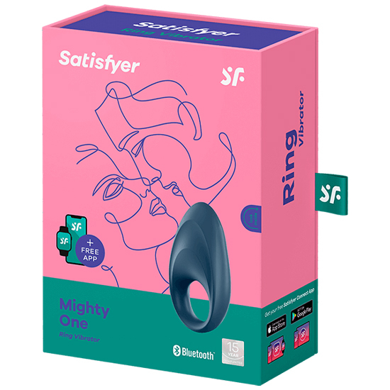 SATISFYER MIGHTY ONE - ANNEAU VIBRANT AVEC APPLICATION