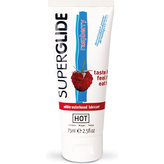 HOT SUPERGLIDE LUBRIFIANT ALIMENTAIRE FRAMBOISE