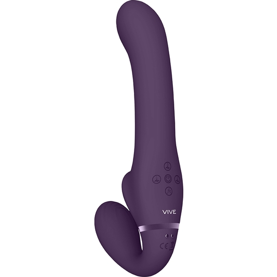 Vive Ai - Vibrateur Double Vibrant Et Air Wave Avec Stimulateur - Violet