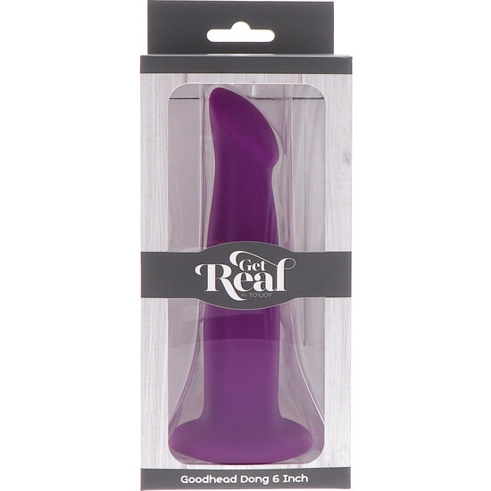 GOODHEAD DONG DILDP SILICONE 14CM - VIOLET