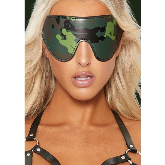 Masque Theme Militaire - Vert