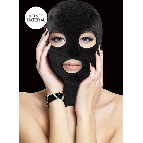 Masque En Velours Et Velcro Avec Ouverture Des Yeux Et De La Bouche