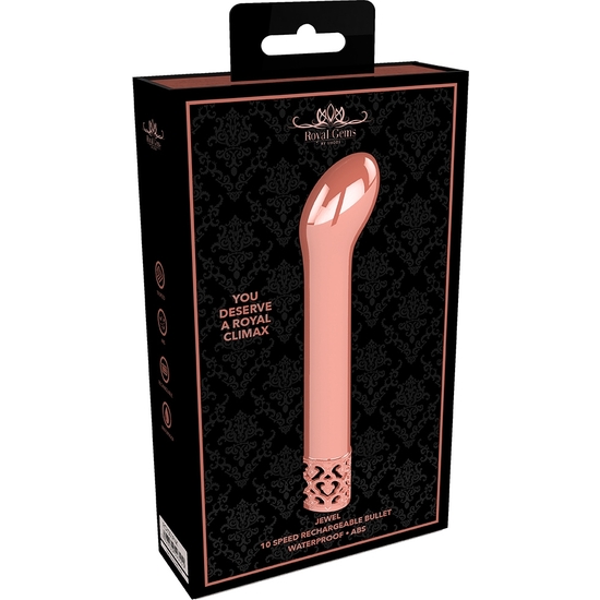 BIJOU - BALLE ABS RECHARGEABLE - OR ROSE