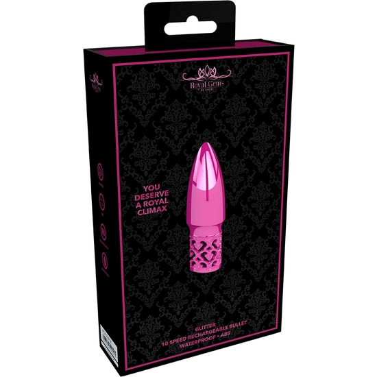 GLITTER - BULLET ABS RECHARGEABLE - ROSE