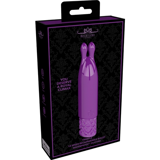 TWINKLE - BALLE EN SILICONE RECHARGEABLE - VIOLET