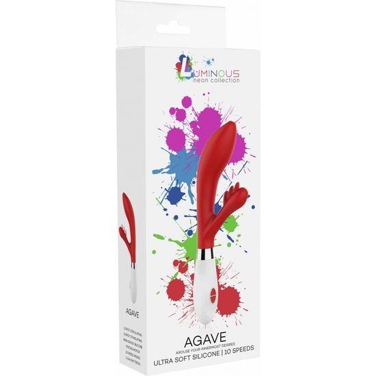 AGAVE - SILICONE ULTRA DOUX - 10 VITESSES - ROUGE