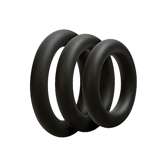 Kit C-ring 3 Anneaux Pour Le Penis Noir