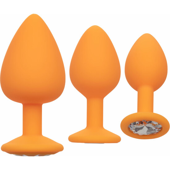 Kit Dilatateurs Anal 3 Pcs - Orange