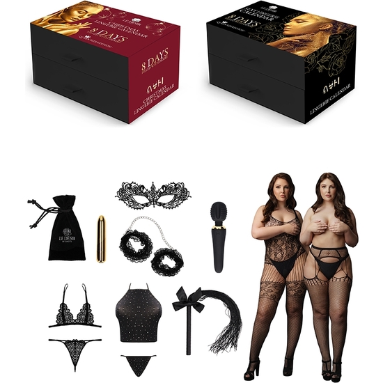 KIT CALENDRIER LINGERIE SEXY LE DESIR - TAILLE QUEEN