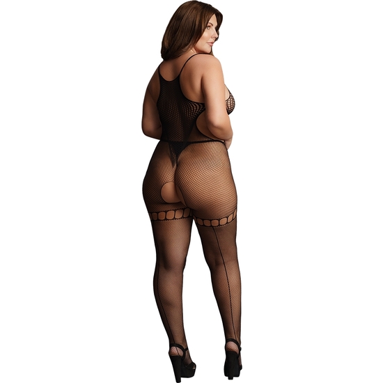 LE DESIR BODYSTOCKING COL MONTANT DUO ROUGE