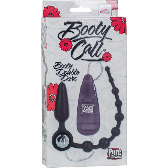 BOOTY CALL BOOTY DOUBLE DARE BALLES ANAL SILICONE NOIR