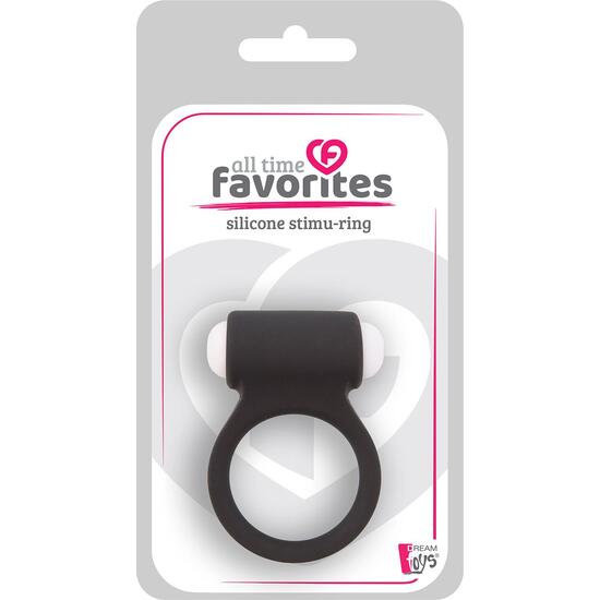ALL TIME FAVORITES SILICONE STIMU-RING NOIR
