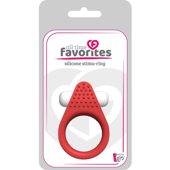 ALL TIME FAVORITES SILICONE STIMU-RING ROUGE