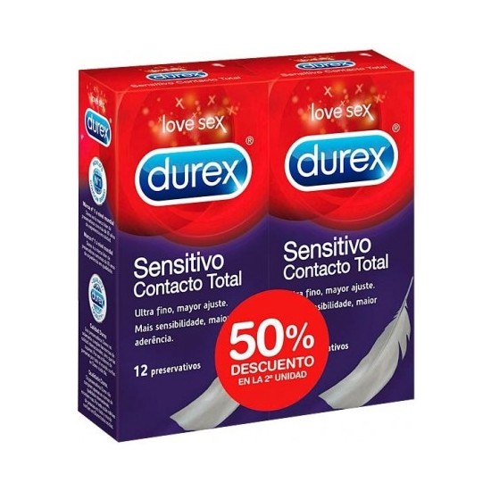 Durex Duplo Sensitive Contact Total 2x12 Pcs