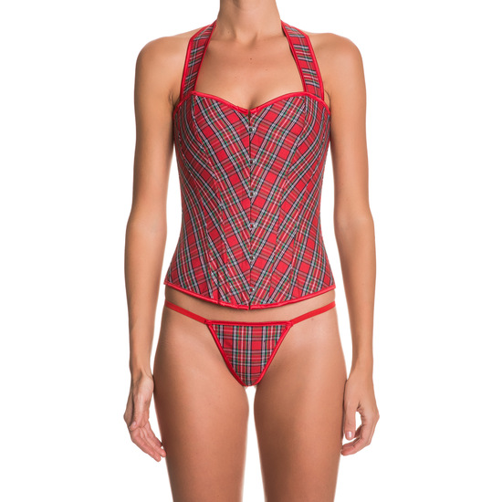 INTIMAX CORSET PERTH ROUGE INTIMAX