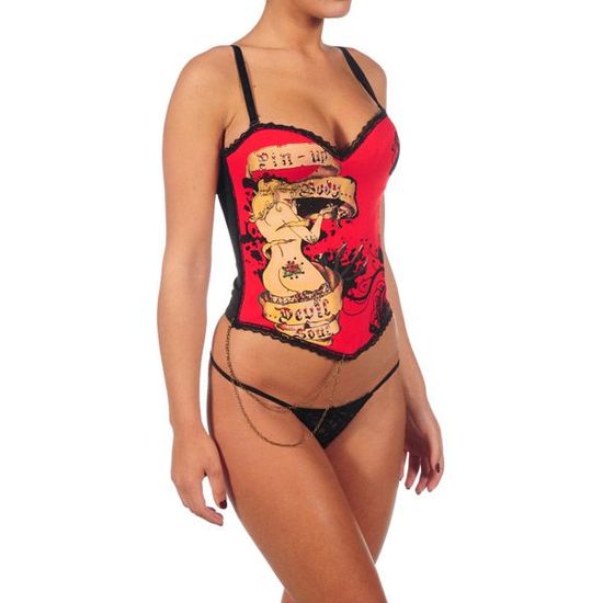 Intimax Corset Diable Rouge