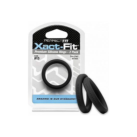 Xact-fit Lot De 2 Anneaux En Silicone 13,6cm - Noir